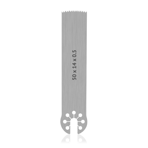 L: 50, B: 14, H: 0.5 mm
